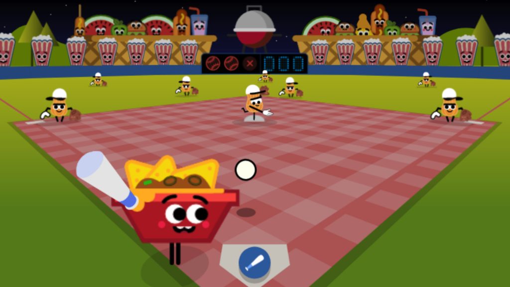 Google Doodle Baseball