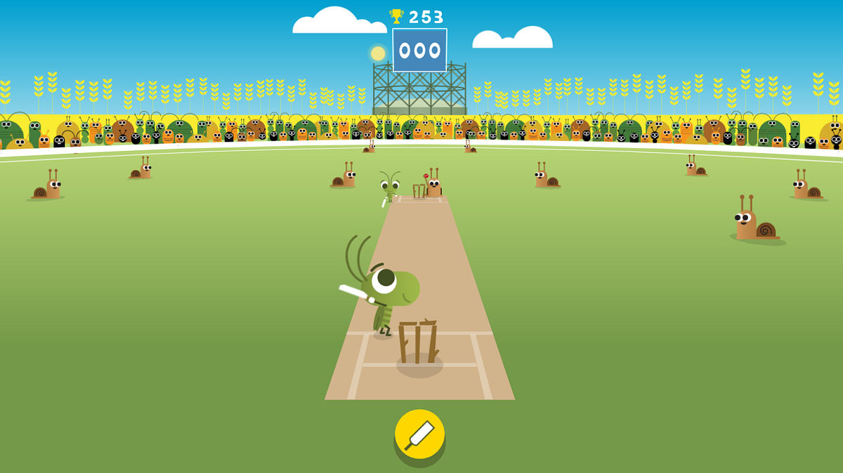 Google Cricket Game - Doodle Cricket Unblocked Online