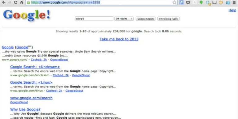 Google in 1998